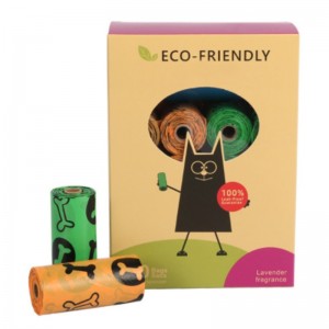 PLA-Material Kompostierbare Einweg-Hunde-Kacke-Tasche